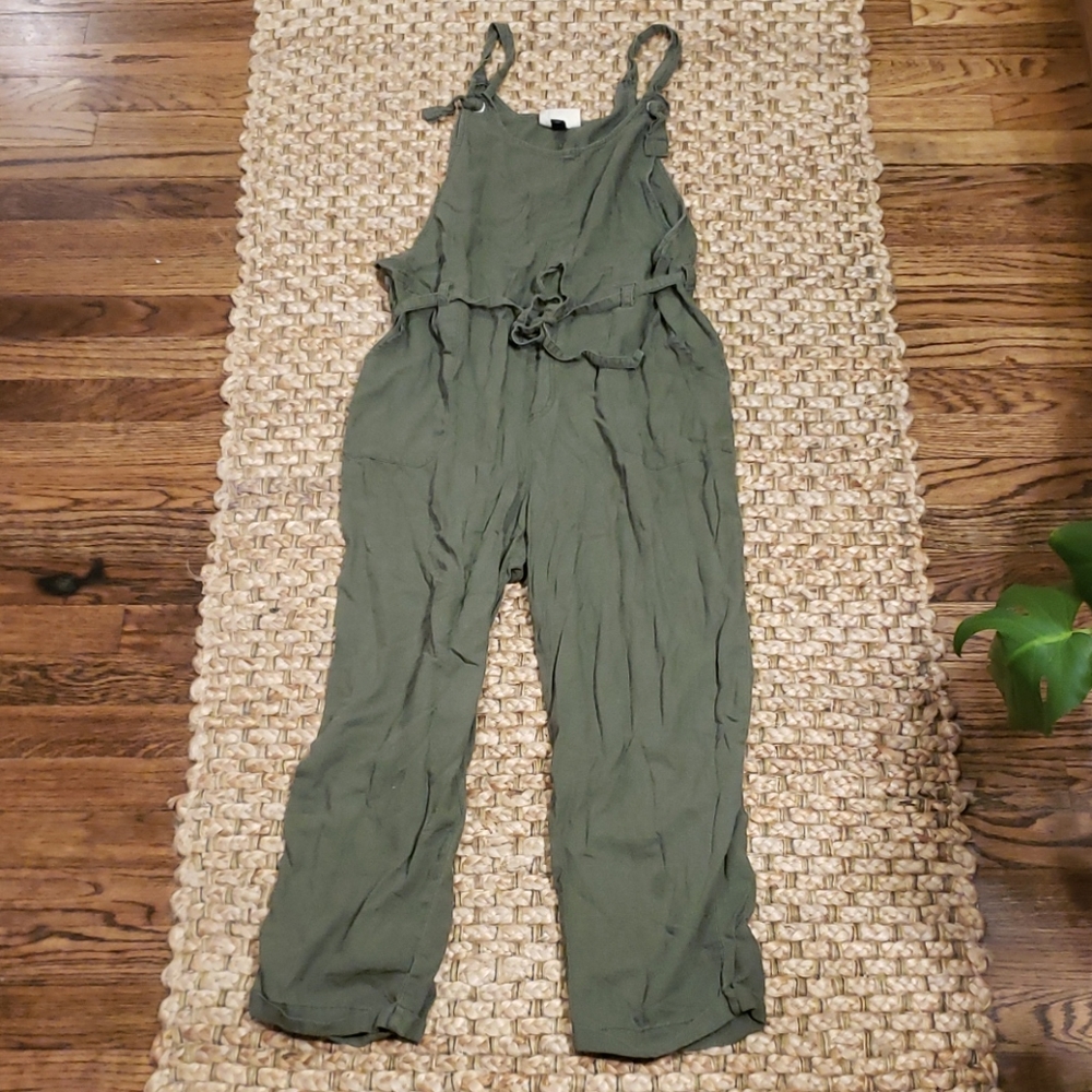 Linen overall/ romper